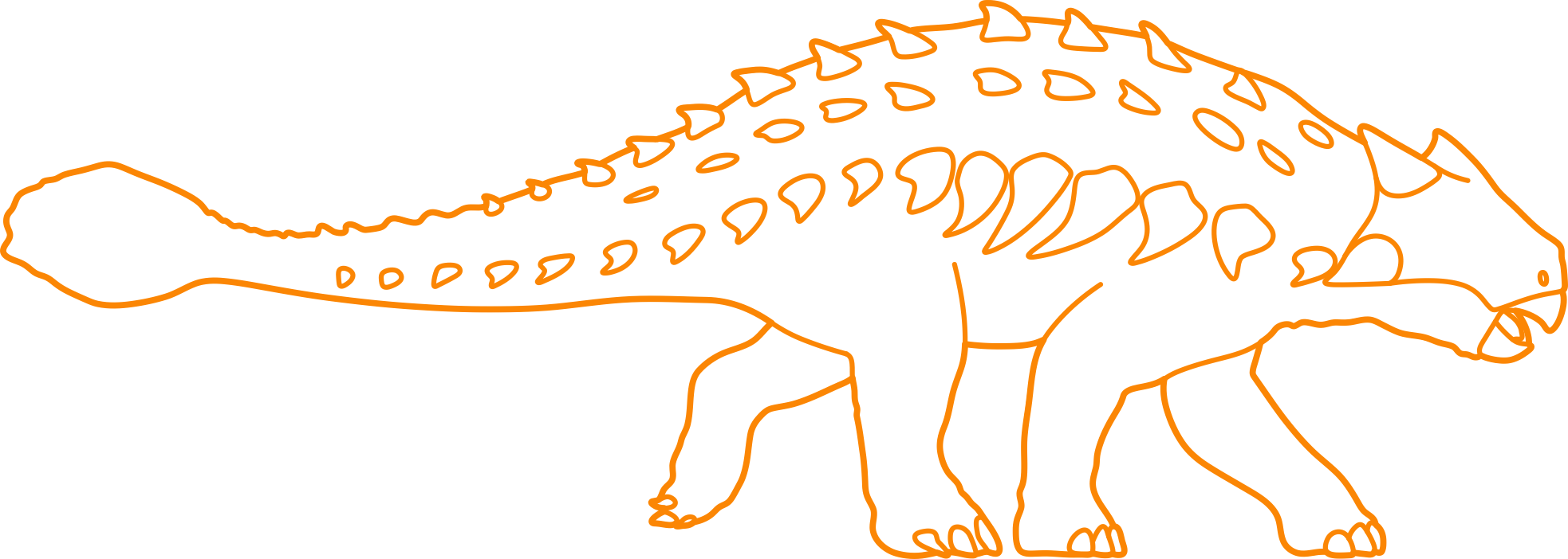 Animals Dinosaurs Ankylosaurus Engraving Svg Design Free Vectors